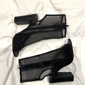 Forever 21 Sheer Booties, Size 7.5